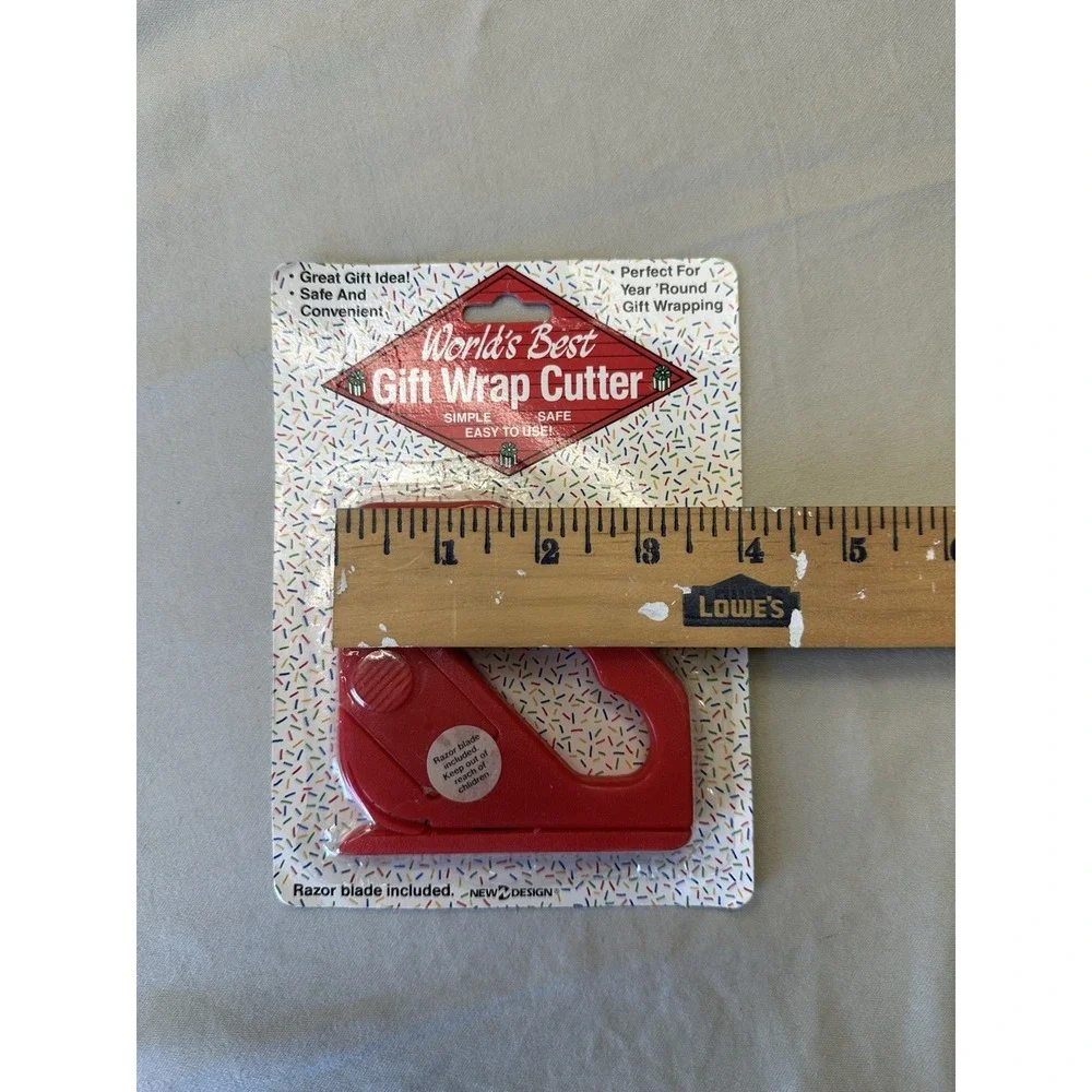 The World's Best Gift Wrap Cutter Red by Giftco Inc.